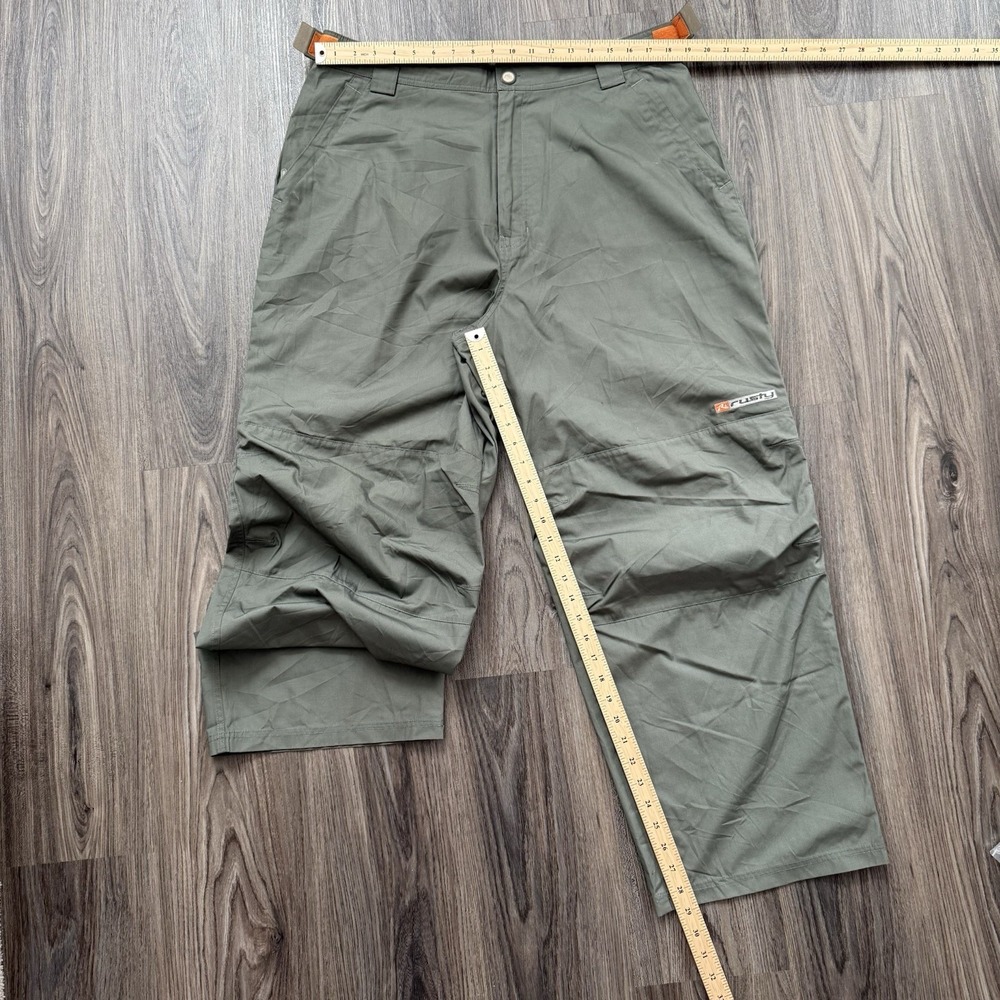 Vintage Rusty Pants Khaki Olivr Cargo Baggy Rave Surf Skate Y2K Men's 38x29 - Picture 4 of 8